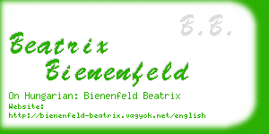 beatrix bienenfeld business card